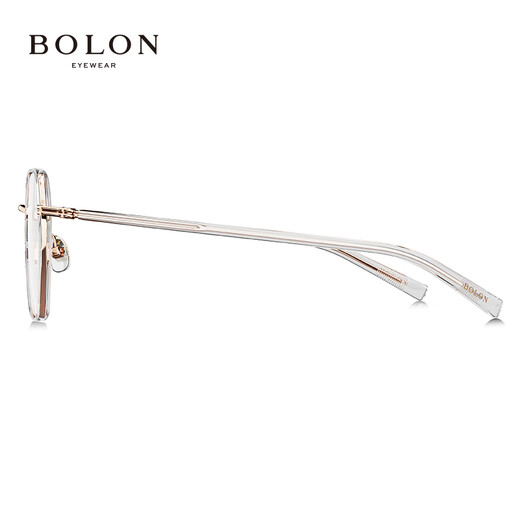 
BOLON Tyrannosaurus glasses myopia glasses frame polygonal large frame retro casual optical frame for men and women BJ6173 B93 Rose gold-transparent frame [+0 yuan] with anti-blue light lens 0 degrees
