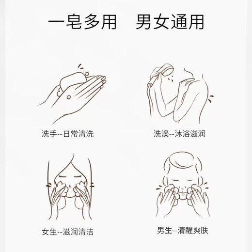 Swimming Rose Fragrance Grinding Soap Flower Fragrance Essential Oil Soap Face Wash Bath Long-lasting Fragrance Men's and Women's Bath Soap 200g