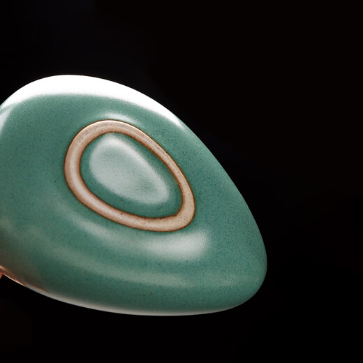 Jieyi Ceramic Teaspoon Retro Tea Lotus Kung Fu Tea Set Celadon Tea Divider Tea Art Tea Zen Tea Ceremony Accessories Tea Lotus Gaobai