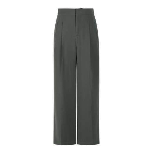 La vida marina ou hai yisheng pantalones casuales para mujeres 24 otoño e invierno simples discretos introvertidos de la cintura anchas anchas pantalones casuales 12178 shanlan l