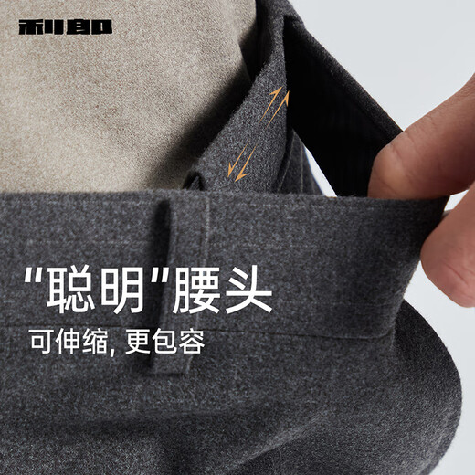 利郎官方西服套装男条纹24秋季一粒扣九分裤新郎结婚西装套装男正装 灰卡其（G4QXF831SA） 4XL 190/100A 裤子190/94A