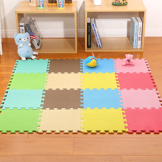 Children's floor mat foam tatami floor mat bedroom crawling sponge mat splicing plastic room floor mat puzzle with a minimum order of ten pieces, pink 29*29cm (single piece price)