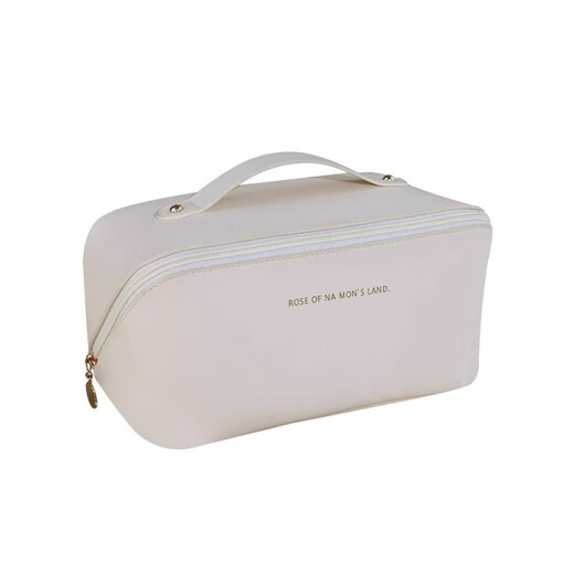 New high-end large-capacity toiletry and cosmetic storage bag, portable pillow storage bag for outings - random color, high-end pillow cosmetic bag - mocha brown