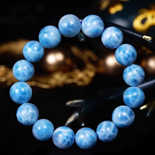 Eternal symbol collectible sea grain stone bracelet Dominican natural La Lima couple bracelet jade turtle back pattern Valentine's Day collection grade sea grain stone-7mm one item one certificate