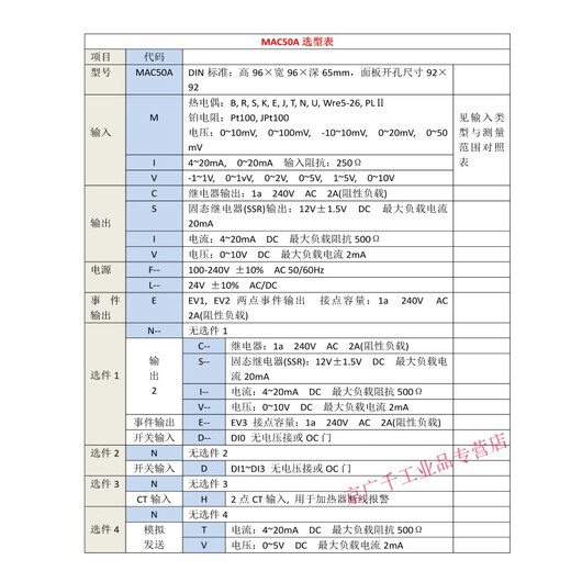 Daotong 50A temperature control instrument SHIMAX thermostat PID intelligent digital display temperature adjustment controller Chi 50A (96*96)