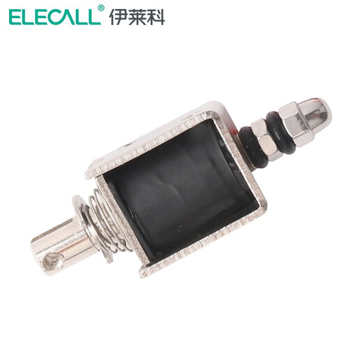 伊莱科（ELECALL）直流框架推拉式电磁铁DC12V 24V行程10mm EML系列 EML-1050B DC24V