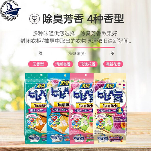 ARS (ARS) Made in Japan ARS Earth Deodorant and Insect Resistant Anti-moth and Mildew Mothballs Moth Balls Wardrobe Drawer Clothes Unscented 48 Pack