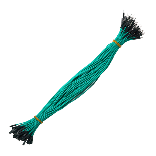 Throwing stones 1P rehearsal DuPont wire 26AWG silicone insulated wire High temperature resistant electronic wire Experimental supplies 100 wires in a bundle 20cm wire length 100 wires/item Green 30cm male to female