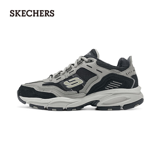 Skechers men's outdoor dad shoes retro trendy thick-soled comfortable and versatile plus velvet sports and casual shoes 237125