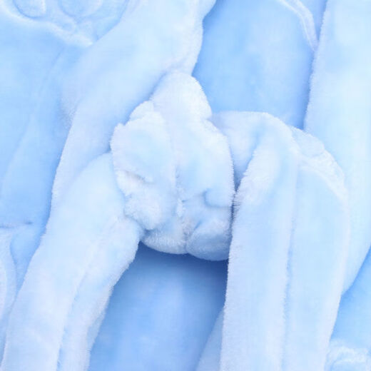 Disney (Disney) baby blanket, autumn and winter blanket, newborn blanket, double-layer thickened outing stroller blanket, thickened big red bunny zipper style (three layers)