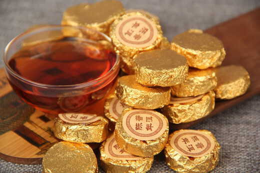 Mu Zhi 2003 Mellow Xiao Jin Tuo Aged Small Jade Cake Ripe Tea Xiao Jin Cake Pu'er Ripe Tea Xiao Tuo Tea Jin Jin is equal to 0.5 kg