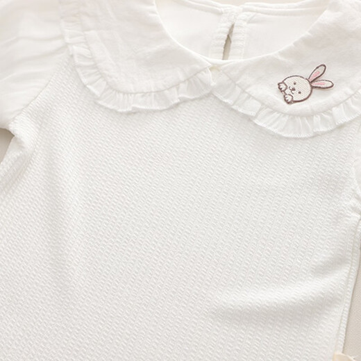 Kexin baby girl baby clothes spring and autumn 2023 new style fashionable girls overalls two-piece children's suit autumn clothes blue size 90 recommended for 1-2 years old (height around 85)