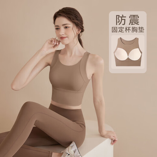 LULUUVTTOH Sports Suit Women's Running Shockproof Bra Pilates Training Vest Outerwear Yoga Fitness Clothing Top Women Gray Yoga Pants XL