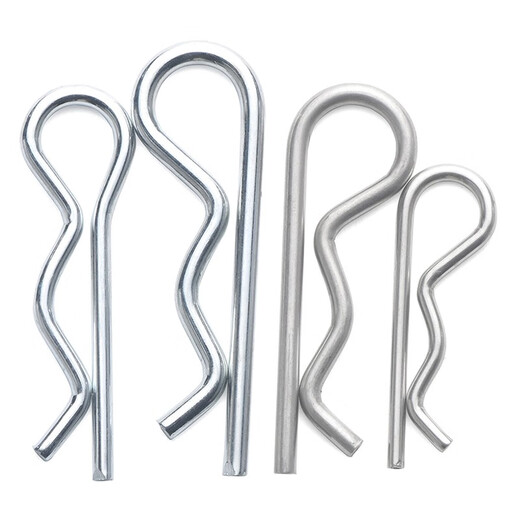 Jinggong B-type pin R-type pin elastic split pin stainless steel wave pin R-shaped pin bayonet hairpin lock pin 7 150 (5 pieces) B type spring steel
