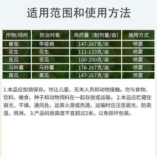 Syngenta Haodisch 75% chlorothalonil vegetable and flower early blight leaf spot downy mildew pesticide fungicide 1KG*1 bag