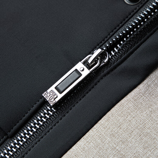 ROMON goose down jacket men's mid-length detachable hooded winter thickened warm jacket 23779 shrimp 180