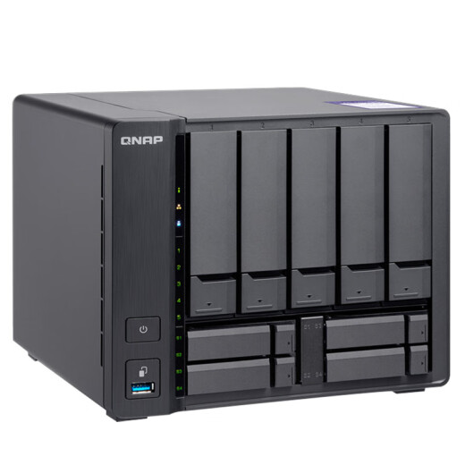 QNAP TVS-951N nine-bay network storage server includes 4 SSD dedicated ports and built-in 5G network port NAS private cloud