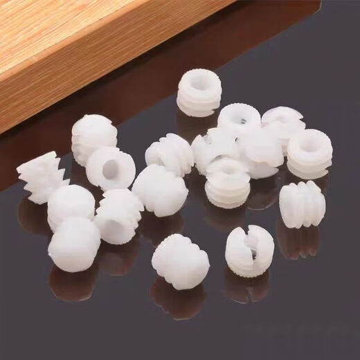 Vinoa Furniture three-in-one connection piece, nylon plastic expansion nut, embedded piece, three-in-one conjoined plastic cabinet accessories, 20 pieces in a bag