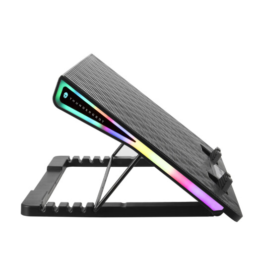 ThundeRobot Wind Tunnel Laptop Radiator F50 E-Sports Radiator Gaming Laptop Radiator Cool RGB Lighting Smart Touch Cooling Bracket on the Side