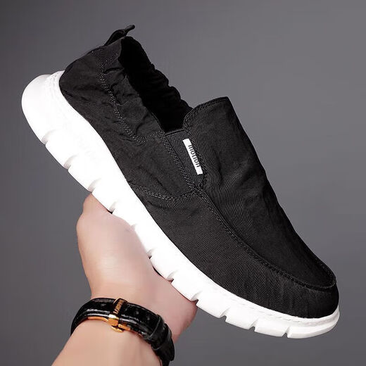 X YOUNG Xtep step same style men's shoes sports shoes casual shoes running shoes summer and autumn canvas shoes men's slip-on slip-on shoes 881 gray 42