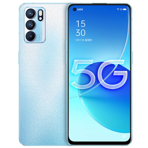 OPPO Reno6 (5G版) 5G手机 安卓智能 二手手机  大陆国行 夏日晴海 12GB+256GB