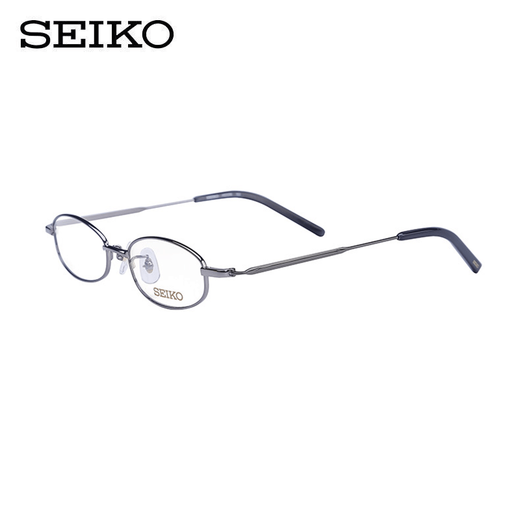 Cadre de verres Seiko pour femmes, cadre de verres de myopie en titane pour la hauteur du cadre complet, myopie des yeux avec verres H03086 Gold 01 Single Frame (avec boîtier miroir en tissu miroir)