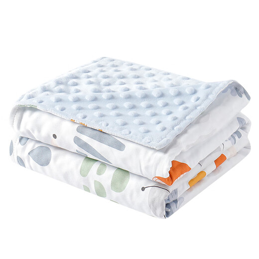 Goodbaby (gb) baby quilt children's bean quilt spring and autumn quilt newborn baby kindergarten nap pure cotton blanket four seasons winter pure bean blanket blue gift box 100*80 infant class A standard