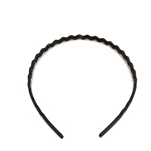 Early frosted wavy thin hair hoop for women's summer all-match bangs hairpin Korean style high skull face hoop hair headband hair accessories black