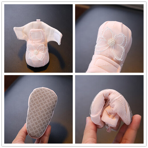 Green Bean Cute Beans Spring and Autumn Baby Girl Thin Padded Toddler Shoes Non-slip Soft Soled Toddler Shoes Cartoon Baby Wears Outerwear to Learn to Walk and Can't Take Off the Shoes Pink Bubble Butterfly Velcro Spring and Autumn Padded HN 11 Inner Length 11cm Recommended for 0-4 Months