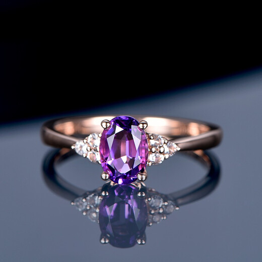 Millais Jewelry Fashionable and Exquisite Series 0.72 carat Sky Blue Aquamarine Ring 18K Gold Ring Craftsmanship Customization 0.83 Carat 4A Tanzanite Blue Tanzanite Ring Ring Size Can Be Customized