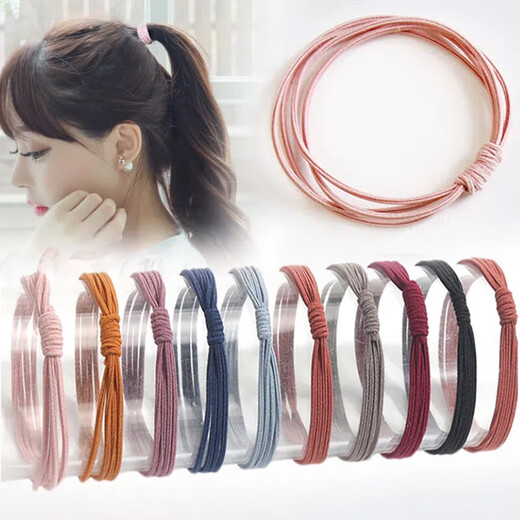Xiang Wan headband 10 pieces mixed color hair ties for women that do not hurt hair, hairbands, rubber bands, hair elastic band headbands, birthday gifts for girls
