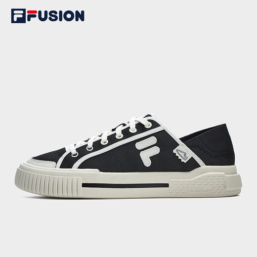 FILA FUSION Fila marca de moda WALLRIDE DX zapatos de hombre zapatos de lona de una sola pierna zapatillas nuevas negro/blanco leche-BG 41