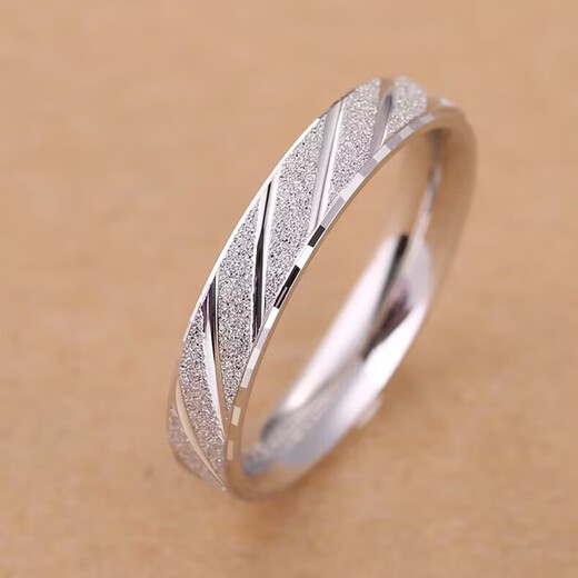 BJYL engraving frosted ring men's trendy Korean style single index finger ring simple personalized tail ring gift for boyfriend default hair beauty No. 9