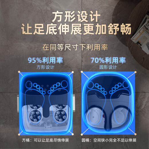 Mrs. Monkey Foot Bath Bathtub Electric Heated Fully Automatic Massage Foot Basin Intelligent Constant Temperature Over-the-Knee Household Useful Birthday Gifts for Parents, Mothers, Old Women and Elders 99% Mother's Day Gifts for Moms, Mothers, Fathers, Dads, Elderly Boyfriends