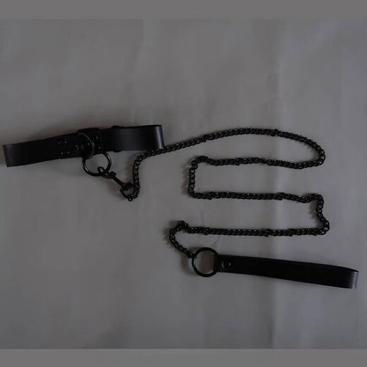 Sirinu and the main European and American O-shaped pendant alloy choker necklace traction rope collar fun and sexy necklace