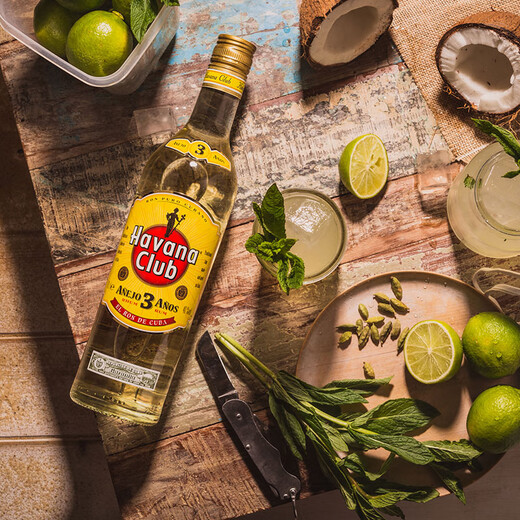 Havana Club Rum 3-year-old 700mL, original bottle imported spirits produced by the foreign wine, gift 700mL, 6 bottles, whole box