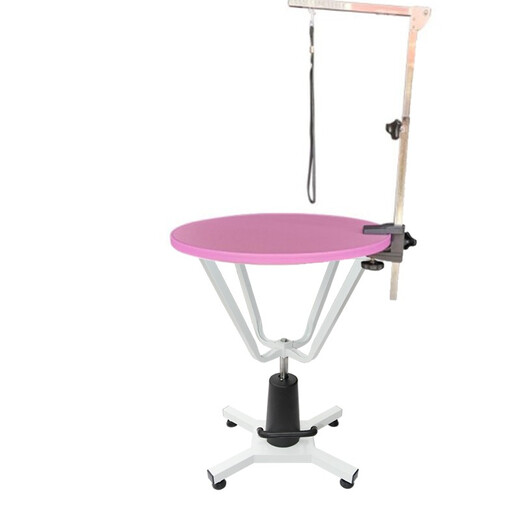 Chunzhou N-204C Pet Hydraulic Lifting Beauty Table Rotating Beauty Table Pet Round Black