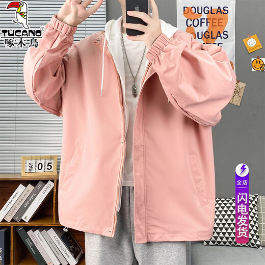 Woodpecker Chaqueta para hombres tendencia de primavera y otoño de la primavera y otoño