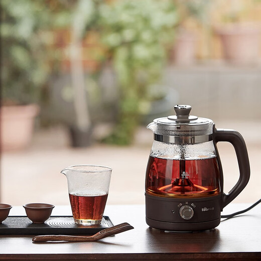 Bear Tea Maker Healthy Kettle Steam Spray Type Glass Thickened Black Tea Make Tea Kettle Small Mini Office Tea Steamer Fully Automatic Tea Stove Electric Kettle ZCQ-A10X1 Spray Type Tea Maker 1L