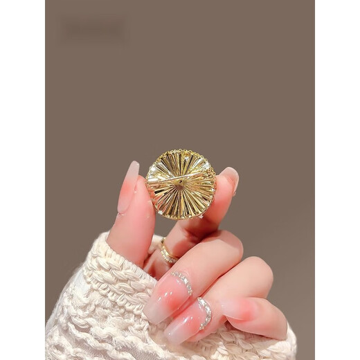 QUAMER simple round pearl and rhinestone brooch, high-end feminine and exquisite pin, anti-exposure buckle, pearl crystal round-brooch