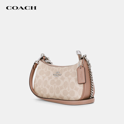 COACH brand direct supply women's bag TERI half-moon bag armpit shoulder bag sand yellow CW323 birthday gift