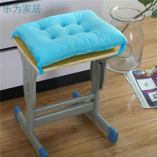Qiaorui plush cushion winter office dining chair cushion thickened and warm electric student classroom bench rectangular chair butt cushion gray 35*24 (thickness 5 cm)