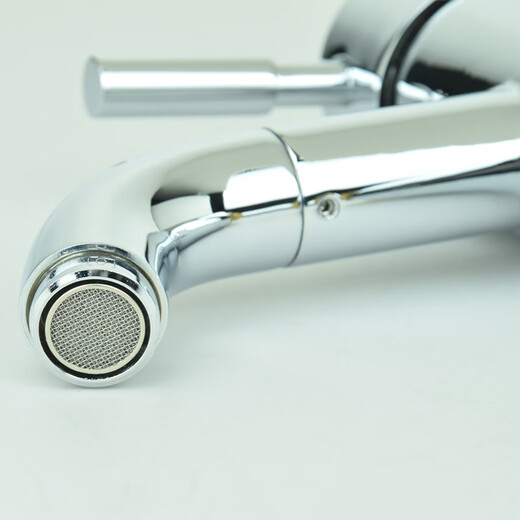 申鹭达（SUNLOT）面盆水龙头洗脸盆浴室柜台盆加高龙头单把单孔冷热水龙头LD12124 电镀色