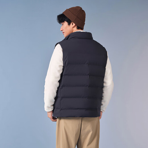 Tambor down jacket men's short fashion versatile stand-up collar warm outer wear down vest TF336007 mountain gray 185