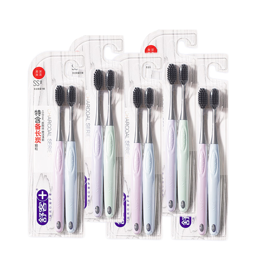 Shuke Charcoal Wire Energy Cepillo de dientes Soft Cepillo de cabeza pequeña para adultos para adultos Men y mujeres Cepillo de dientes de alta gama [8] Bisqueo suave de alambre de carbón 8 8