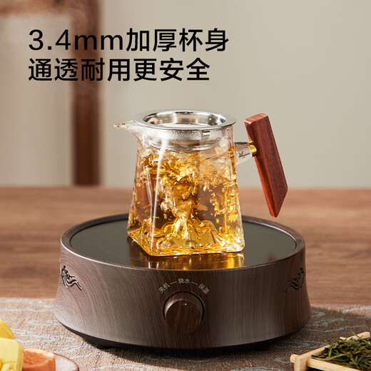 Made in Tokyo, Jingdao Cup, heat-resistant tea set with tea leakage filter, tea set accessories, tea brewer, kettle 350ml