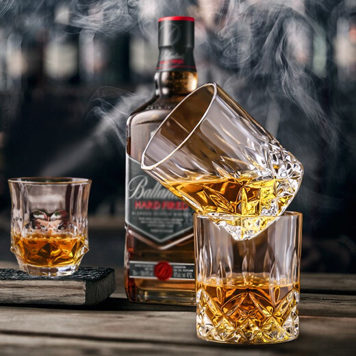 Elizabeth Gold Statue Thickened Crystal Glass Whiskey Glass Water Glass Bar Cup Wine Glass Spirit Cup Beverage Cup Tea Cup 300ml Large Cup