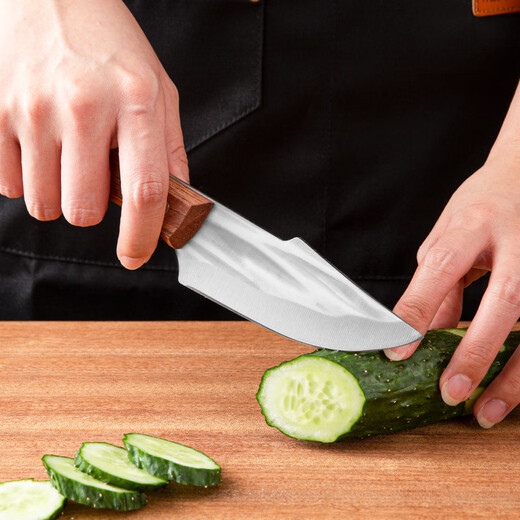 Multifunktionales Outdoor-Obstmesser, scharfes Melonen- und Obstmesser für den Haushalt, Obstschneiden, Gemüseschneiden, Fleischmesser, fleischfressendes Handmesser, kostenloses Lederetui