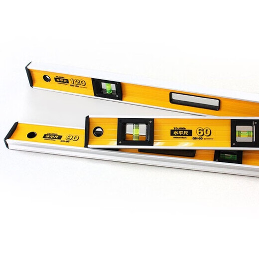 Rishima spirit level high-precision extended heavy-duty anti-fall strong magnetic measuring ruler vertical ruler BX2-S30 300mm standard spirit level