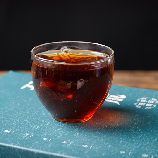 Anhua Black Tea Wulong Wilderness Black Tea Handmade Fu Brick Original Leaf Golden Flower Tianjian Fu Brick Tea Anhua Black Tea 2Jin Jin equal to 0.5kg 1 box